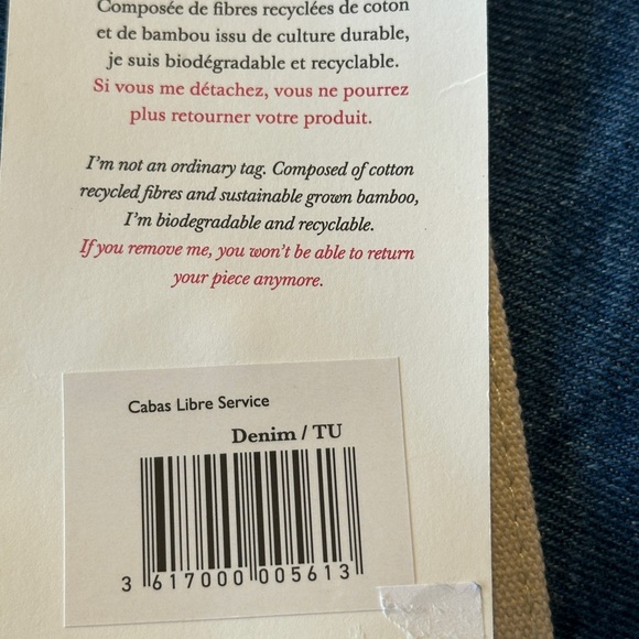 Sezane Denim Weekender Tote - Picture 8 of 8